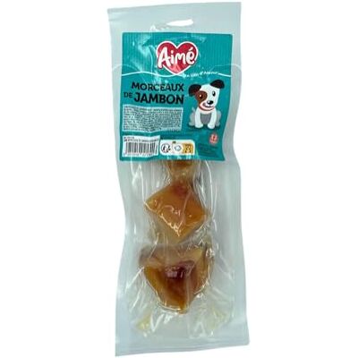 Aimé Aime Stukjes ham, hondensnoepjes, hondenvoer om cadeau te geven als beloning, aanvulling op de dagelijkse voeding, varkensschenkel Aimé Aime Stukjes ham, hondensnoepjes, hondenvoer om cadeau te geven als beloning, aanvulling op de dagelijkse voeding, varkensschenkel