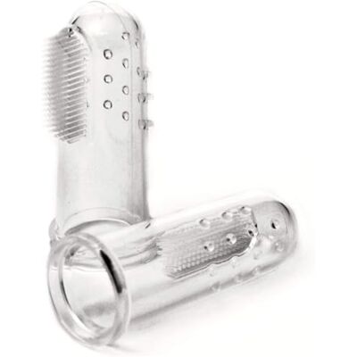 Irisana DentalPet Tandenborstels voor huisdieren, 2 stuks, herbruikbare siliconen borstels, vrij van BPA, pvc en ftalaten, vingervorm, 100% medische siliconen Irisana DentalPet Tandenborstels voor huisdieren, 2 stuks, herbruikbare siliconen borstels, vrij van BPA, pvc en ftalaten, vingervorm, 100% medische siliconen