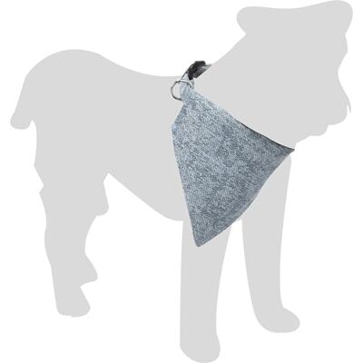 Flamingo Hond Halsband met bandana Nelson Blauw S 30-45cm 15mm Flamingo Hond Halsband met bandana Nelson Blauw S 30-45cm 15mm