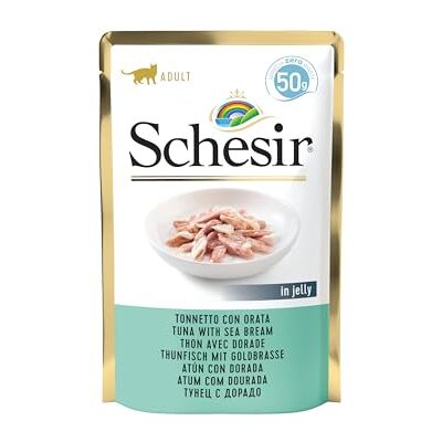 Schesir Kat 50g Tonijn Zeebaars - Kattenvoer Schesir Kat 50g Tonijn Zeebaars - Kattenvoer