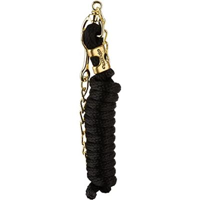 Weaver Equine Weaver Leather Poly Lead Rope met draaibare ketting, zwart, 8' 6 Weaver Equine Weaver Leather Poly Lead Rope met draaibare ketting, zwart, 8' 6