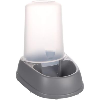 Flamingo Voer- en Waterautomaat Raja – 2,5L – Grijs – Altijd vers water of voer voor jouw huisdier Flamingo Voer- en Waterautomaat Raja – 2,5L – Grijs – Altijd vers water of voer voor jouw huisdier