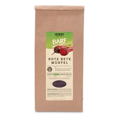 Grau het origineel Gedroogde groenten voor BARFen voor honden Rode bietenblokjes, 1 st. (1 x 500 g) Grau het origineel Gedroogde groenten voor BARFen voor honden Rode bietenblokjes, 1 st. (1 x 500 g)