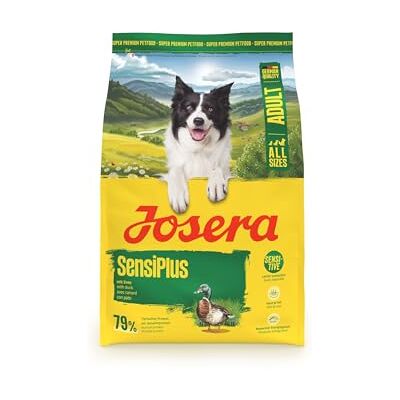 Josera Adult SensiPlus Eend & Rijst (1 x 3 kg) Premium droogvoer voor volwassen gevoelige honden met veel biotine voor een gezonde huid & vacht zeer verteerbaar glutenvrij 1 stuk Josera Adult SensiPlus Eend & Rijst (1 x 3 kg) Premium droogvoer voor volwassen gevoelige honden met veel biotine voor een gezonde huid & vacht zeer verteerbaar glutenvrij 1 stuk