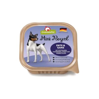 GranataPet Mini Royal Eend & Gans - Natvoer voor kleine honden GranataPet Mini Royal Eend & Gans - Natvoer voor kleine honden