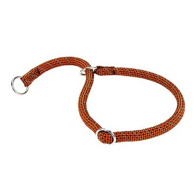 Ferplast Sport Reflex halsband, hondenhalsband met verstelbare ringen, van reflecterende nylon, lengte 60 cm, dikte 8 mm, oranje Ferplast Sport Reflex halsband, hondenhalsband met verstelbare ringen, van reflecterende nylon, lengte 60 cm, dikte 8 mm, oranje