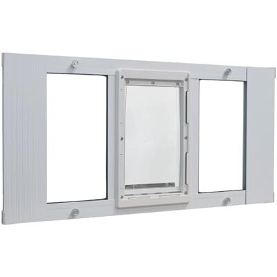 Ideal Pet Products SE 1992 Aluminium sjerp venster huisdierdeur, wit, medium 7 x 11-1/4 klepmaat, (33SWDM) Ideal Pet Products SE 1992 Aluminium sjerp venster huisdierdeur, wit, medium 7 x 11-1/4 klepmaat, (33SWDM)