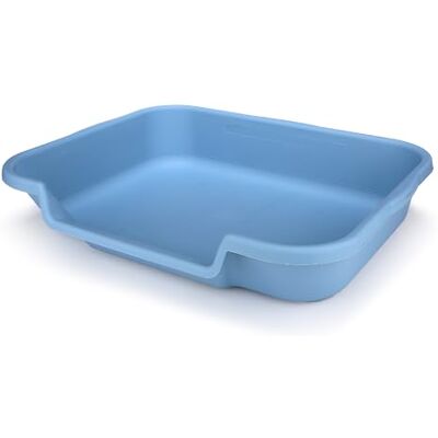 NE14pets KittyGoHere Kattenbak, groot formaat, blauwe kleur, duurzame en huisdierveilige kattenbak, kattenbak met open bovenkant, comfortabel voor katten, gemakkelijk te hanteren en schoon te maken NE14pets KittyGoHere Kattenbak, groot formaat, blauwe kleur, duurzame en huisdierveilige kattenbak, kattenbak met open bovenkant, comfortabel voor katten, gemakkelijk te hanteren en schoon te maken