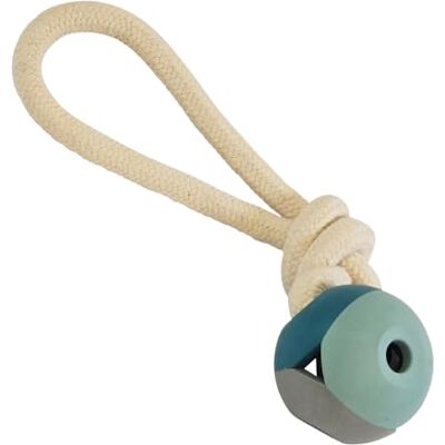 Nobby Massief rubberen bal met touw: 8 cm, touwen: 26 cm Nobby Massief rubberen bal met touw: 8 cm, touwen: 26 cm
