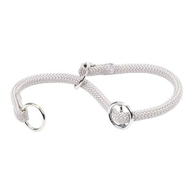 Ferplast Hondenhalsband, trainingshalsband met verstelbare ringen, nylon koord, lengte 35 cm, dikte 8 mm, grijs Ferplast Hondenhalsband, trainingshalsband met verstelbare ringen, nylon koord, lengte 35 cm, dikte 8 mm, grijs