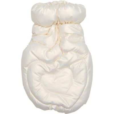 Puppia HEART FLUFFY VEST JUMPER hondenjas, crèmekleurig, M Puppia HEART FLUFFY VEST JUMPER hondenjas, crèmekleurig, M
