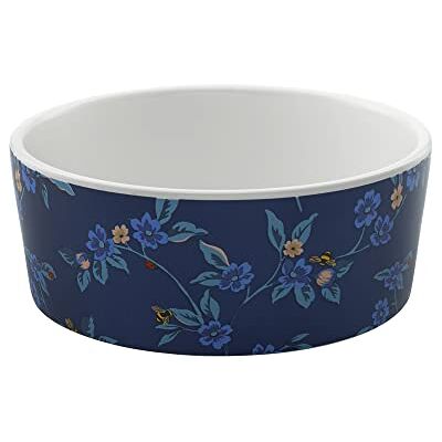 Pet Brands Cath Kidston keramische huisdier kom, kleine flora fauna print voeden/water hond kom 13x13x5cm Pet Brands Cath Kidston keramische huisdier kom, kleine flora fauna print voeden/water hond kom 13x13x5cm