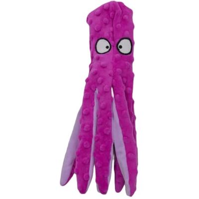 JACK AND VANILLA , Interactief hondenspeelgoed in octopusvorm, zacht en duurzaam, ideaal voor grote maten, 45 cm, roze, perfect om te spelen en te knuffelen, model Bubble Plush JACK AND VANILLA , Interactief hondenspeelgoed in octopusvorm, zacht en duurzaam, ideaal voor grote maten, 45 cm, roze, perfect om te spelen en te knuffelen, model Bubble Plush