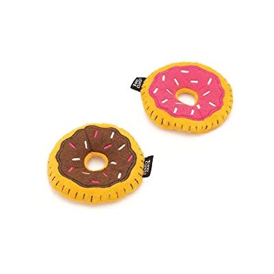 ZippyPaws Donutz 2-pack, donutvormig zacht hondenspeelgoed, geluidsspeelgoed, voor kleine en middelgrote honden, stimulerend en duurzaam, niet-giftig ZippyPaws Donutz 2-pack, donutvormig zacht hondenspeelgoed, geluidsspeelgoed, voor kleine en middelgrote honden, stimulerend en duurzaam, niet-giftig