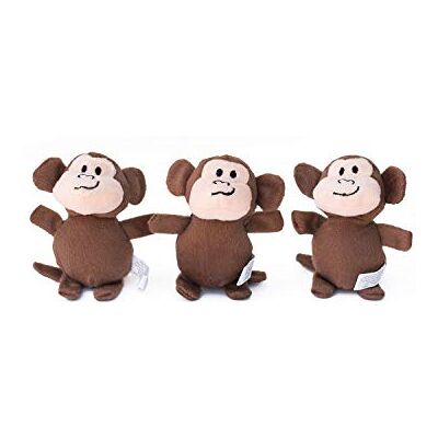 ZippyPaws Miniz Apen 3-pack Leuk vervangend speelgoed voor Zippy Burrow® Leuk speelgoed voor kleine honden ZippyPaws Miniz Apen 3-pack Leuk vervangend speelgoed voor Zippy Burrow® Leuk speelgoed voor kleine honden