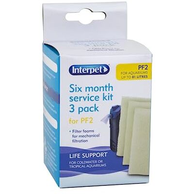 Interpet PF2 Filteraccessoires - PF2 Effen schuim - Set van 3 Interpet PF2 Filteraccessoires - PF2 Effen schuim - Set van 3