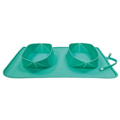 Croci Spa Siliconen Reisbowl - Voer- en Waterbak voor Huisdieren Croci Spa Siliconen Reisbowl - Voer- en Waterbak voor Huisdieren
