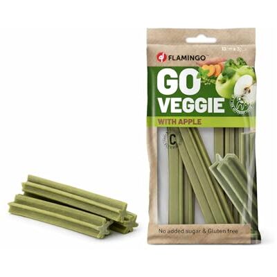 Flamingo VEGGIE STAAF MET APPEL 18CM 3ST 150GR Flamingo VEGGIE STAAF MET APPEL 18CM 3ST 150GR