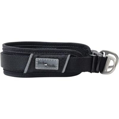 JACK AND VANILLA , Hondenhalsband, Expedition-model, kleur zwart, maat 25 mm x 65 cm JACK AND VANILLA , Hondenhalsband, Expedition-model, kleur zwart, maat 25 mm x 65 cm