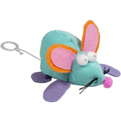 JACK AND VANILLA , Interactieve vibrerende muis voor katten, stimuleert het jachtinstinct, duurzame materialen, eenvoudig te bedienen, 11 cm, verschillende kleuren, model Cat Toys JACK AND VANILLA , Interactieve vibrerende muis voor katten, stimuleert het jachtinstinct, duurzame materialen, eenvoudig te bedienen, 11 cm, verschillende kleuren, model Cat Toys