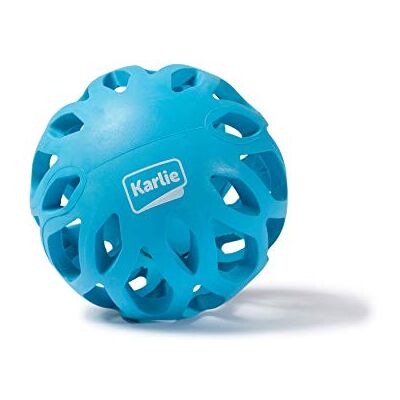 Karlie Hondenspeelgoed - Blauwe rubberbal 11cm Karlie Hondenspeelgoed - Blauwe rubberbal 11cm