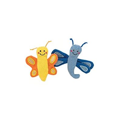 ZippyPaws 2-pack vlinder en libelle, zacht hondenspeelgoed, geluidsspeeltje, voor kleine en middelgrote honden, stimulerend en duurzaam, niet-giftig ZippyPaws 2-pack vlinder en libelle, zacht hondenspeelgoed, geluidsspeeltje, voor kleine en middelgrote honden, stimulerend en duurzaam, niet-giftig