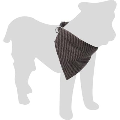 Flamingo Hond Halsband met bandana Herbert Donkerbruin XS 25-40cm 15mm Flamingo Hond Halsband met bandana Herbert Donkerbruin XS 25-40cm 15mm