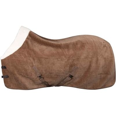 Imperial Riding Fleecedeken IRH Ambient Galaxy, paardenfleece en zweetdeken van teddyfleece met nepbontkraag, vochtregulatie en kruisbanden, cappuccino, 135 Imperial Riding Fleecedeken IRH Ambient Galaxy, paardenfleece en zweetdeken van teddyfleece met nepbontkraag, vochtregulatie en kruisbanden, cappuccino, 135