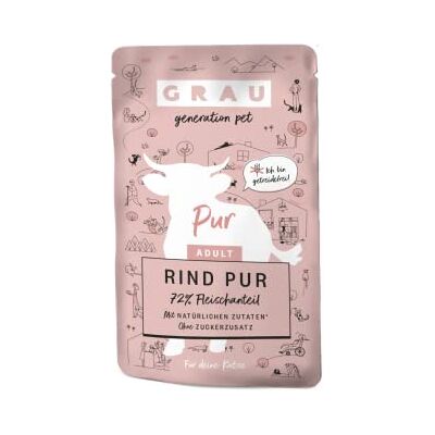 Grau het origineel Natvoer voor katten puur rundvlees (zakje), 16-pack (16 x 125 g), monoproteïne, voor volwassen katten Grau het origineel Natvoer voor katten puur rundvlees (zakje), 16-pack (16 x 125 g), monoproteïne, voor volwassen katten