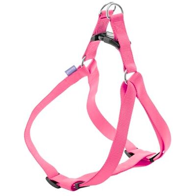 Record Harnas voor honden, van zacht nylon, uitgerust met snelsluiting op de rug, dubbele ring van metaal, kleur roze, maat XL, omtrek 56-81 cm Record Harnas voor honden, van zacht nylon, uitgerust met snelsluiting op de rug, dubbele ring van metaal, kleur roze, maat XL, omtrek 56-81 cm