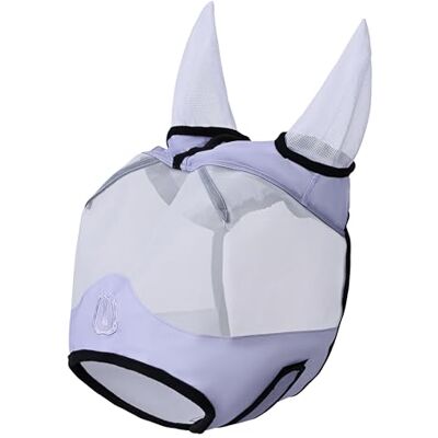 Imperial Riding IRH Fly Shield, vliegenmasker met uv-mesh en fleece-rand, blauwe regen met oren, Cob Imperial Riding IRH Fly Shield, vliegenmasker met uv-mesh en fleece-rand, blauwe regen met oren, Cob