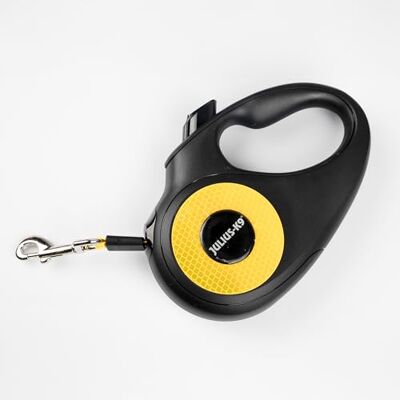 JULIUS K-9 Julius-K9 Retractable Dog Lead, L 5 m Tape, Black/Orange – anti-slip handle, ribbon leash, extandable, one handed brake, pause, lock, reflective ribbon, tangle free, heavy duty JULIUS K-9 Julius-K9 Retractable Dog Lead, L 5 m Tape, Black/Orange – anti-slip handle, ribbon leash, extandable, one handed brake, pause, lock, reflective ribbon, tangle free, heavy duty