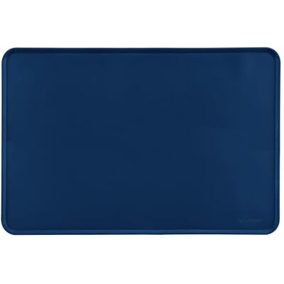 Amazon Basics Mat voor onder voerbak, siliconen, waterbestendig, 60 x 41 cm, blauw, 1 stuk Amazon Basics Mat voor onder voerbak, siliconen, waterbestendig, 60 x 41 cm, blauw, 1 stuk