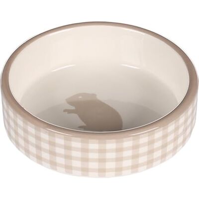 Flamingo Voerbak Hamster Mylo, keramiek, beige/wit, rond, 100 ml, 8,5 x 3 cm Flamingo Voerbak Hamster Mylo, keramiek, beige/wit, rond, 100 ml, 8,5 x 3 cm