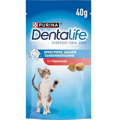 Dentalife Kat Zalm Kattensnacks (8 x 40g) Dentalife Kat Zalm Kattensnacks (8 x 40g)
