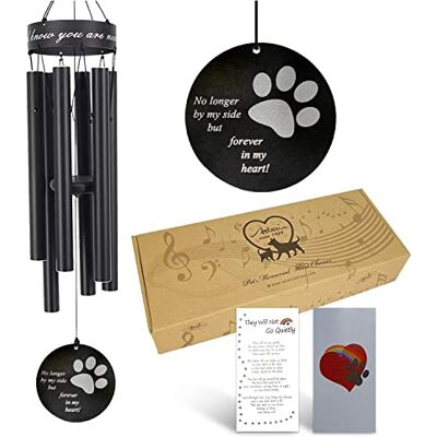 Herinnerings Wind Chimes voor Huisdieren, 30 Inch, Pootafdruk - Wind Chimes Herinnerings Wind Chimes voor Huisdieren, 30 Inch, Pootafdruk - Wind Chimes