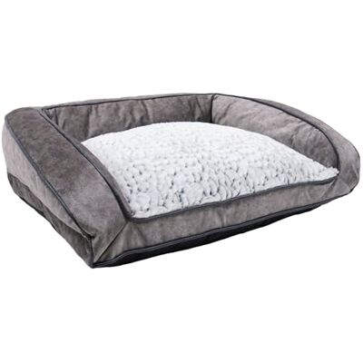 Rosewood Grijze Luxe Pluchebank - Medium - 74cm Rosewood Grijze Luxe Pluchebank - Medium - 74cm