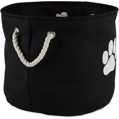 Bone Dry Opvouwbare Bin, Katoen, Zwart, M Rond Bone Dry Opvouwbare Bin, Katoen, Zwart, M Rond