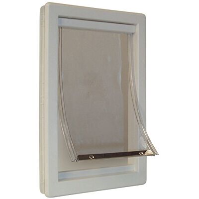 Ideal Pet Products Perfecte huisdier zachte flap kattendeur met telescopisch frame, medium, 7" x 11,3" flapgrootte Ideal Pet Products Perfecte huisdier zachte flap kattendeur met telescopisch frame, medium, 7" x 11,3" flapgrootte