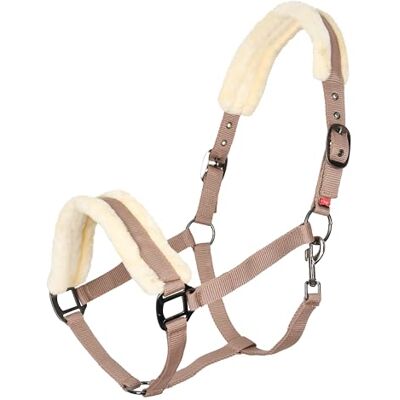 Imperial Riding Halster IRHClassic Cappuccino met bont Imperial Riding Halster IRHClassic Cappuccino met bont