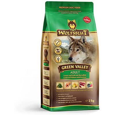 Wolfsblut Green Valley 2 kg lam en zalm droogvoer hondenvoer graanvrij Wolfsblut Green Valley 2 kg lam en zalm droogvoer hondenvoer graanvrij