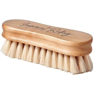 Imperial Riding IRH Natural Hoofdborstel, bijzonder zachte paardenborstel met zacht geitenhaar, natuurlijke vachtverzorging voor gevoelige gebieden Imperial Riding IRH Natural Hoofdborstel, bijzonder zachte paardenborstel met zacht geitenhaar, natuurlijke vachtverzorging voor gevoelige gebieden
