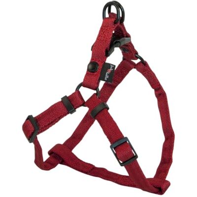 JACK AND VANILLA , Ergonomisch hondenharnas van nylon, rood, verstelbaar, licht en duurzaam, met reflecterende strepen voor veiligheid, maat XS 12 mm x 27-38 cm, model Comfort JACK AND VANILLA , Ergonomisch hondenharnas van nylon, rood, verstelbaar, licht en duurzaam, met reflecterende strepen voor veiligheid, maat XS 12 mm x 27-38 cm, model Comfort