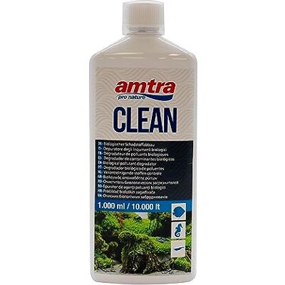 Amtra CLEAN Natuurlijke waterzuiveraar voor aquaria, Natuurlijke waterbehandeling voor aquaria, Vermindert waterverversing, Formaat 1000 ml Amtra CLEAN Natuurlijke waterzuiveraar voor aquaria, Natuurlijke waterbehandeling voor aquaria, Vermindert waterverversing, Formaat 1000 ml