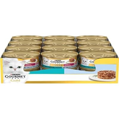 Gourmet Gold Kattenvoer Volwassenen Intrecci di Gusto Tonijn & Vis uit de Oceaan Gourmet Gold Kattenvoer Volwassenen Intrecci di Gusto Tonijn & Vis uit de Oceaan