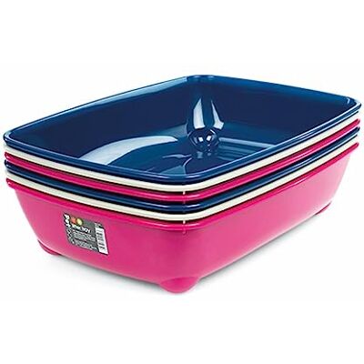 Petface Kattenbak, 42 cm, verschillende kleuren willekeurig (Pack van 1) Petface Kattenbak, 42 cm, verschillende kleuren willekeurig (Pack van 1)