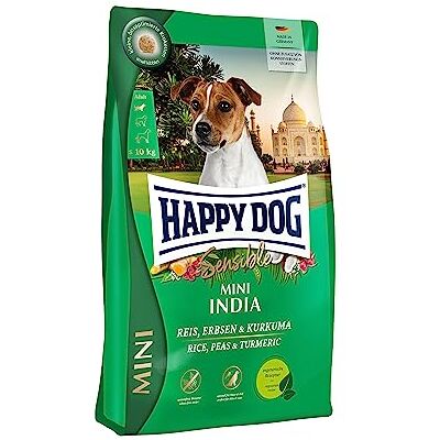 Happy Dog Sensible Mini India vegetarisch, 800 g Droogvoer met vegetarisch, tarwevrij, vegetarisch, kleine kroketten, voor kleine honden Happy Dog Sensible Mini India vegetarisch, 800 g Droogvoer met vegetarisch, tarwevrij, vegetarisch, kleine kroketten, voor kleine honden
