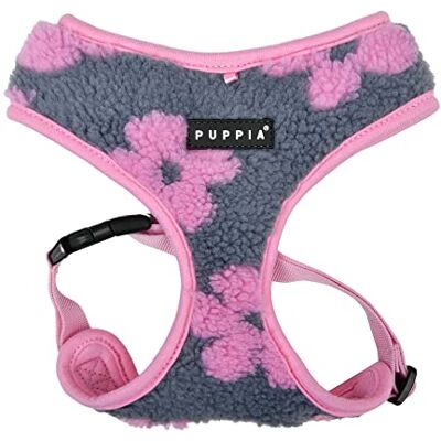Puppia Ren Hondentuigje over het hoofd, warm winterpatroon, verstelbare borst voor kleine en middelgrote honden, roze, M Puppia Ren Hondentuigje over het hoofd, warm winterpatroon, verstelbare borst voor kleine en middelgrote honden, roze, M