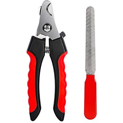KTHZI Hondennagelknipper trimmer met veiligheidsbescherming om oversnijden te voorkomen, scheermesscherpe messen met bonus hondennagelvijl, kattenklauwknipper met stevige antislip handgrepen voor KTHZI Hondennagelknipper trimmer met veiligheidsbescherming om oversnijden te voorkomen, scheermesscherpe messen met bonus hondennagelvijl, kattenklauwknipper met stevige antislip handgrepen voor