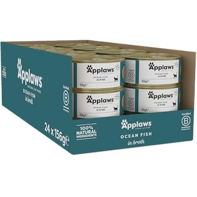 Applaws Zeevis - Natvoer voor kat 24x156g Applaws Zeevis - Natvoer voor kat 24x156g